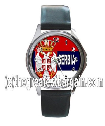 Serbia Flag Unisex Watch-2