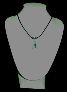 "A"  Letter "A" necklace made from Abalone Paua shell .