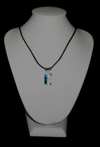 "E"  Letter "E" necklace made from Abalone Paua shell .