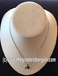 Kiwi Bird necklace made from Abalone Paua shell and Zinc Alloy .