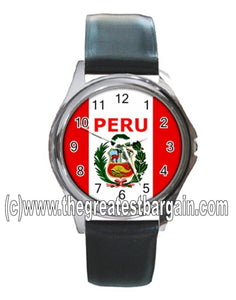 Peru Flag Unisex Watch