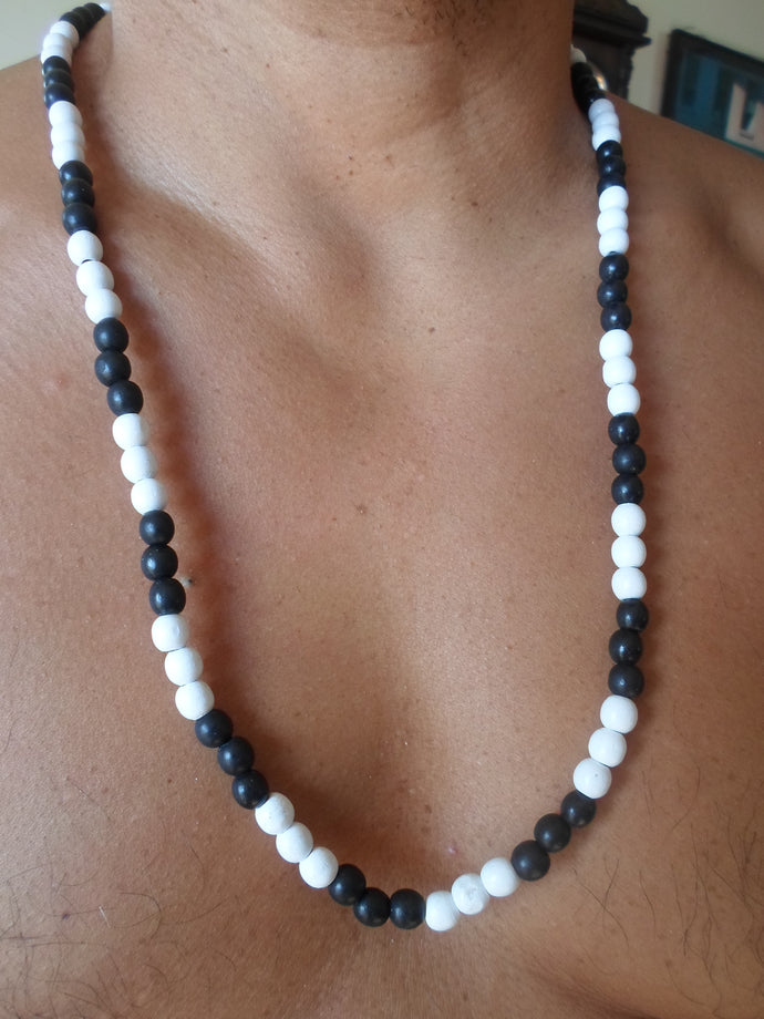 New Zealand Kiwi necklace with wooden beads-Medium