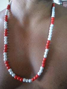 Tonga necklace with wooden beads-Large