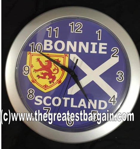 Scotland Bonnie Scotland Wall Clock