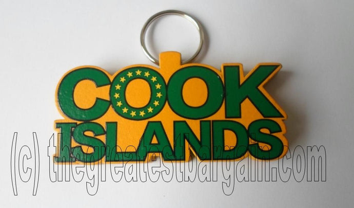 Cook Islands Wooden Keyring