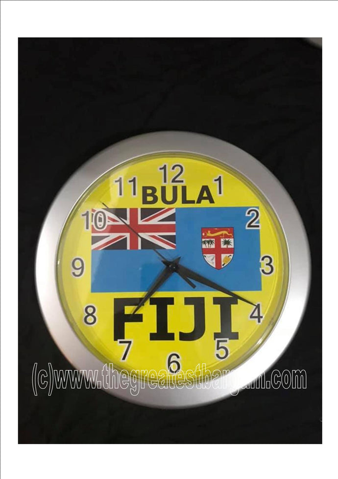 Fiji Fijian Fiji National Flag Clock