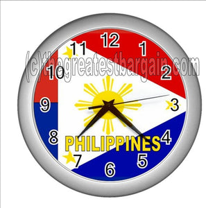 Philippines Wall Clock-Yellow