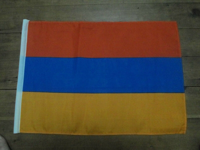ARMENIA Flag Handwaver size. 30 cm x 45 cm without stick. Second