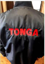 Load image into Gallery viewer, Tonga Tongan Flag Waterproof Bomber Mens&#39; Size Medium or Large Jacket.