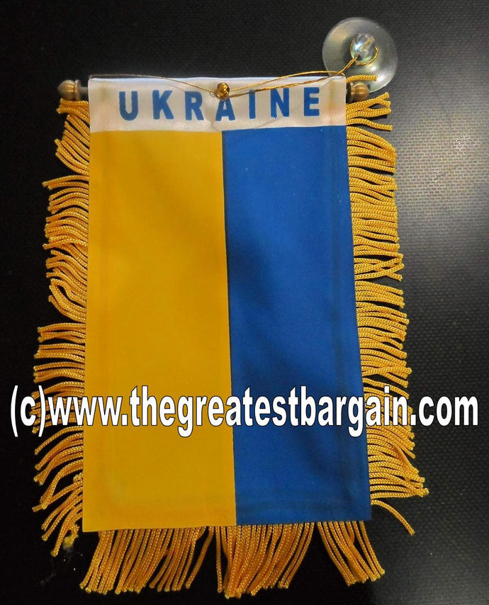 Ukraine Mini Car Banner