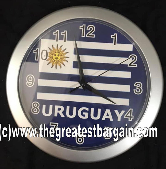 Uruguay Flag Wall Clock