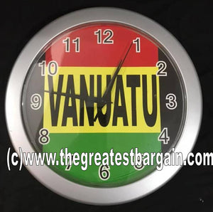 Vanuatu Flag Vanuatu Design Clock -1