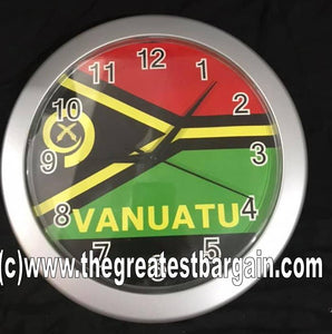 Vanuatu Flag Vanuatu Design Clock -2